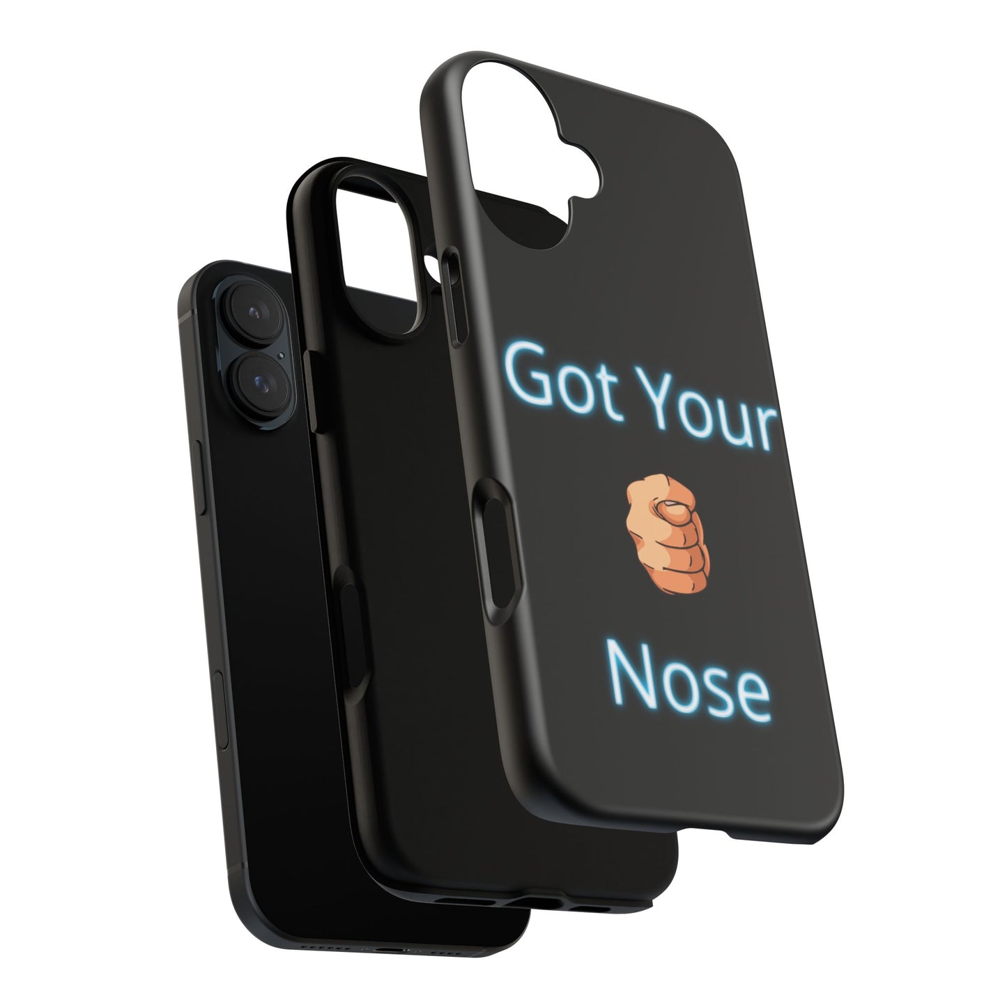 Got Your Nose Phone Case — Funny Neon Fist Design