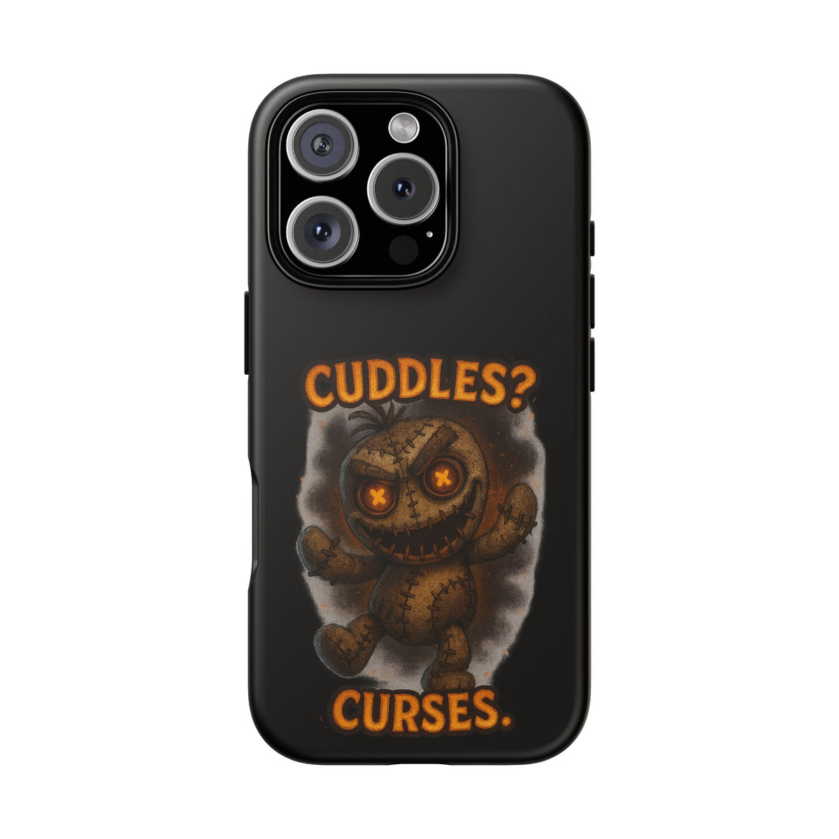 Phone Case — 'Cuddles? Curses.' Voodoo Doll Gothic Protective Case