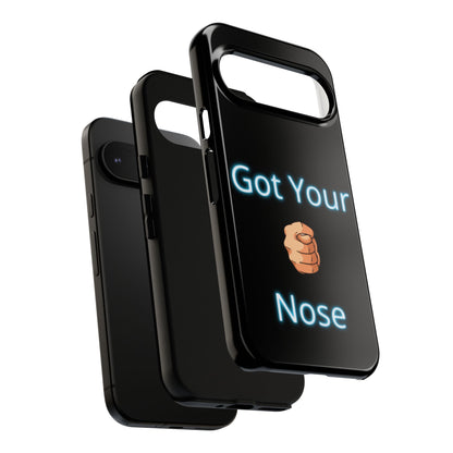 Got Your Nose Phone Case — Funny Neon Fist Design