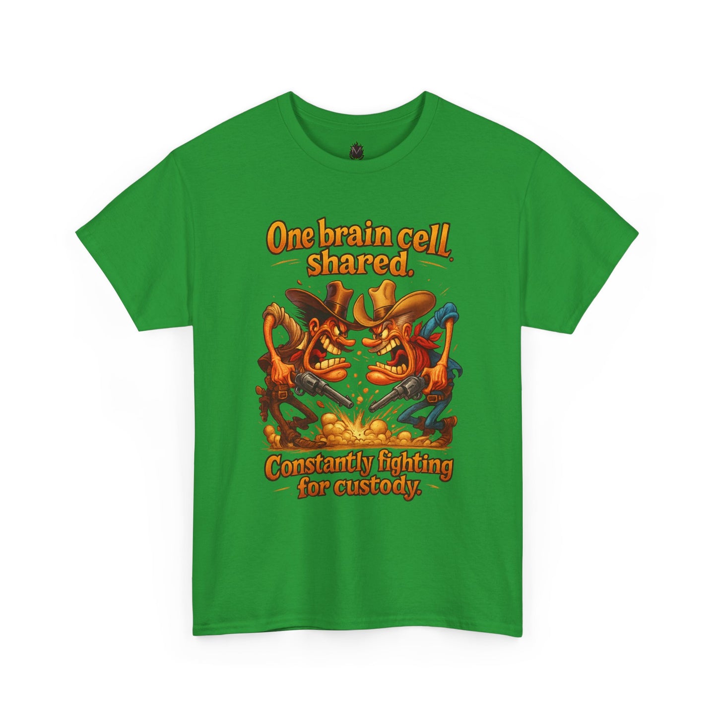 One Brain Cell Shared T-Shirt | Cartoon Dinosaurs Arguing