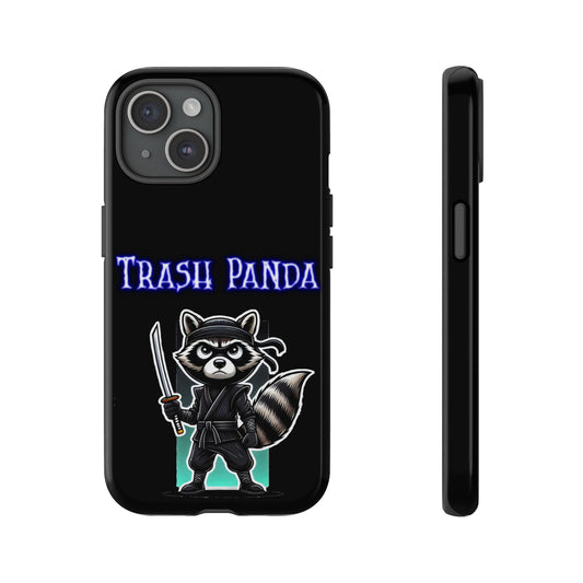 Trash Panda Ninja Phone Case — Cute Raccoon Warrior Protective Case