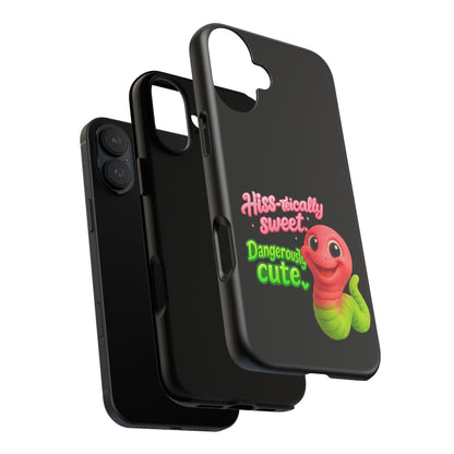 Phone Case — "Hiss-tically Sweet, Dangerously Cute" Worm Design