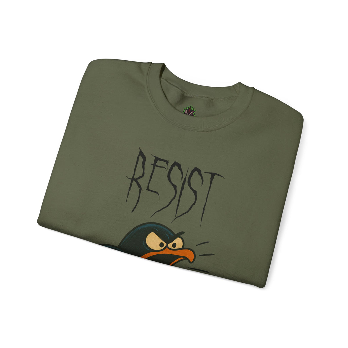 Resist – Angry Penguin Crewneck Sweatshirt