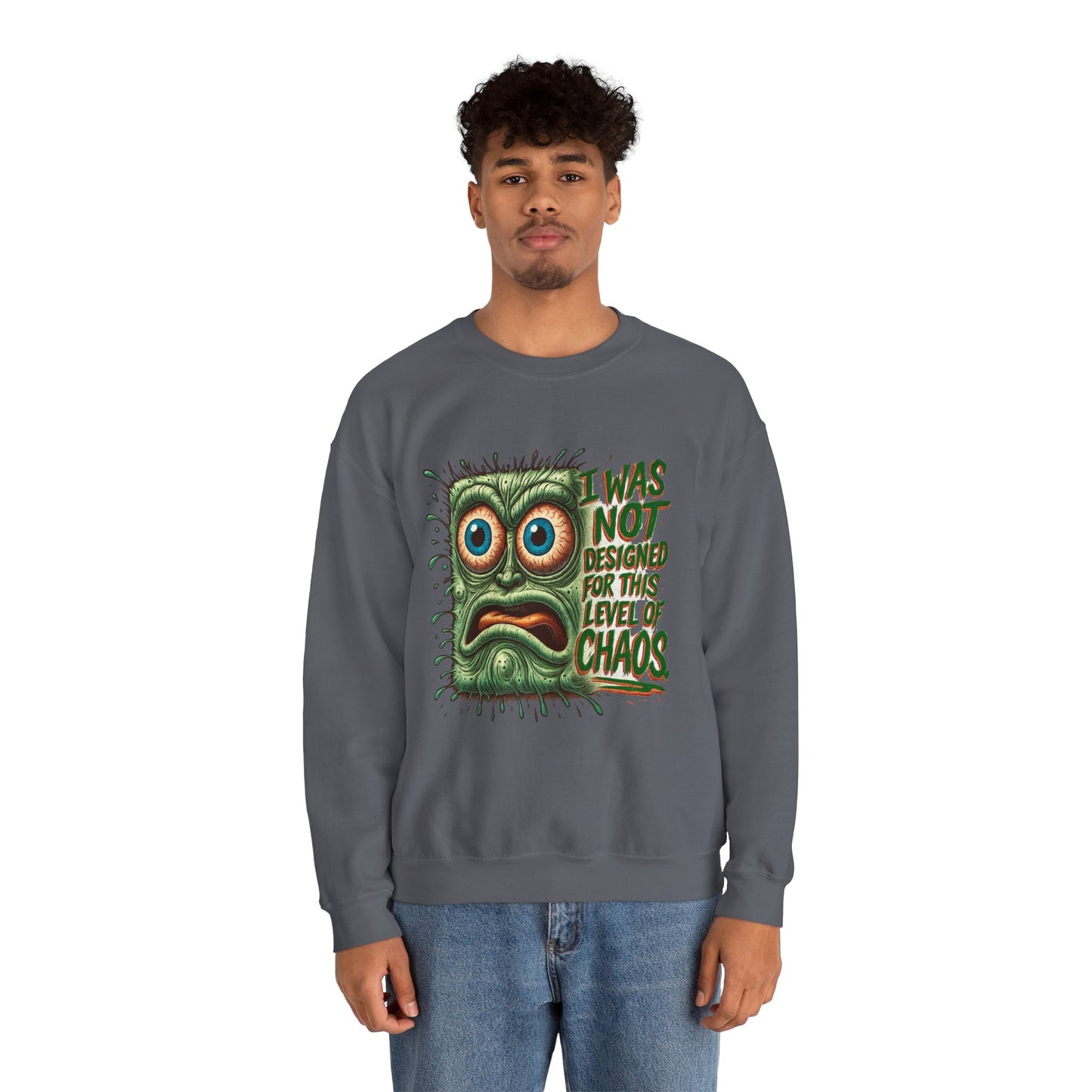 Chaos Pad – Overwhelmed Maxipad Crewneck