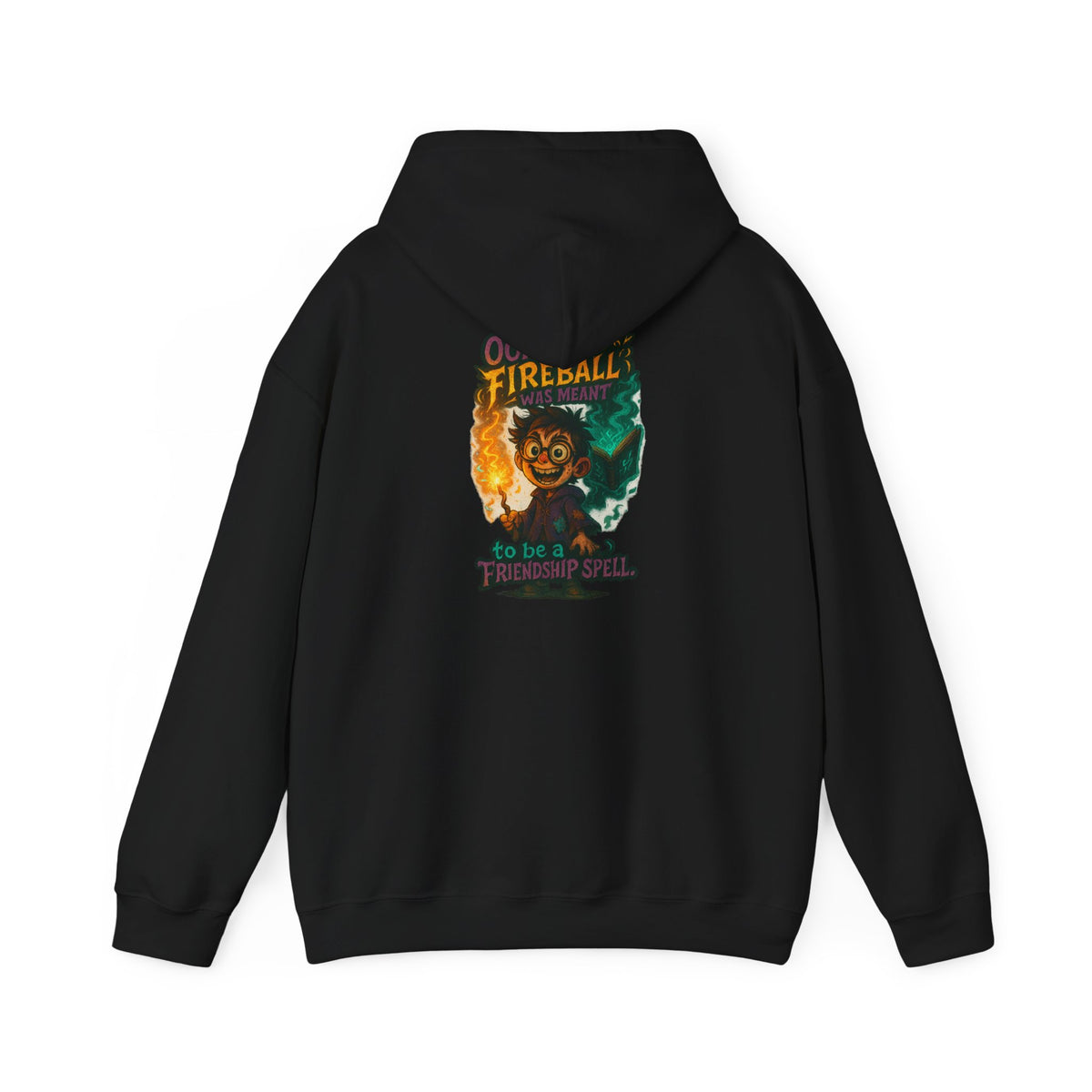 Fireball Demon Hoodie — Fiery Illustration Sweatshirt