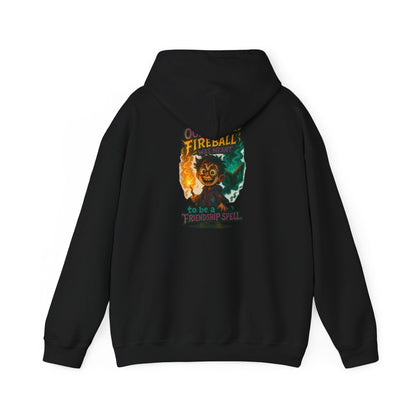 Fireball Demon Hoodie — Fiery Illustration Sweatshirt