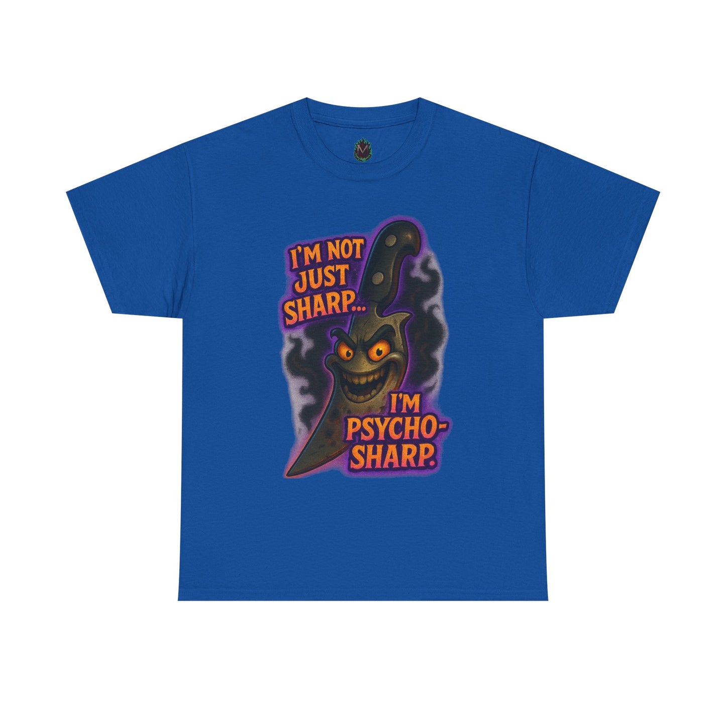 Psycho-Sharp Knife Character tee | Horror Knife Illustration