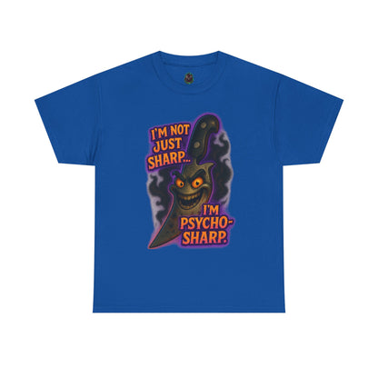 Psycho-Sharp Knife Character tee | Horror Knife Illustration