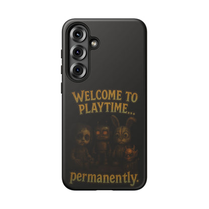 Phone Case — "Welcome to Playtime... Permanently." Horror Game Character Protective Case