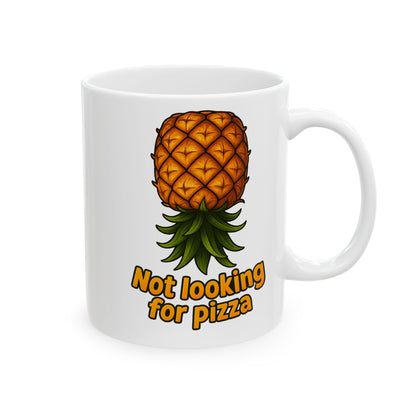 Pineapple Ceramic Mug (11oz/15oz) — Funny Tropical Foodie Coffee Cup