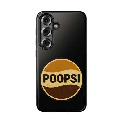 Poopsi Retro Logo Phone Case — Funny Vintage Soda-Inspired iPhone Cover
