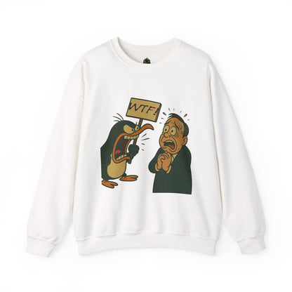 WTF Angry Penguin Crewneck Sweatshirt