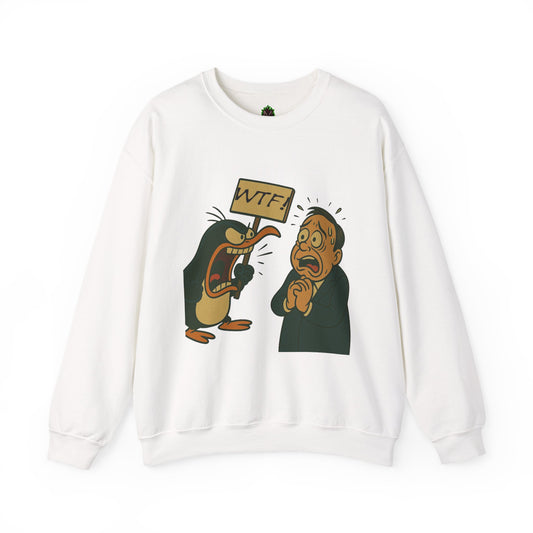 WTF Angry Penguin Crewneck Sweatshirt