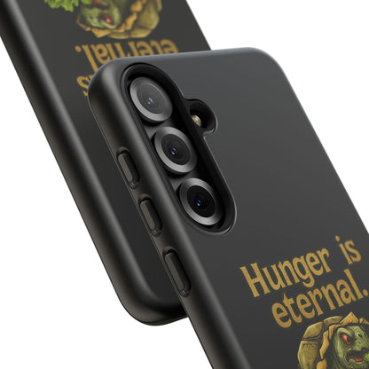 Phone Case — 'Hunger Is Eternal, Your Fingers Are Optional' Turtle Snack Graphic