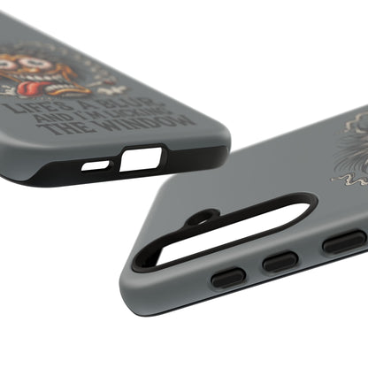 Phone Case — 'Life's a Blur and I'm Licking the Window' Funky Monster Graphic