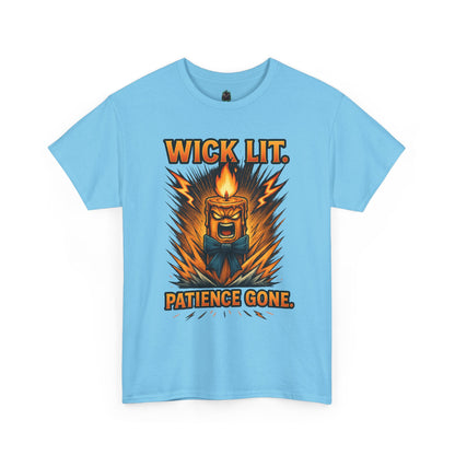 Wick Lit Candle Rage Tee | Patience Gone Graphic T-Shirt