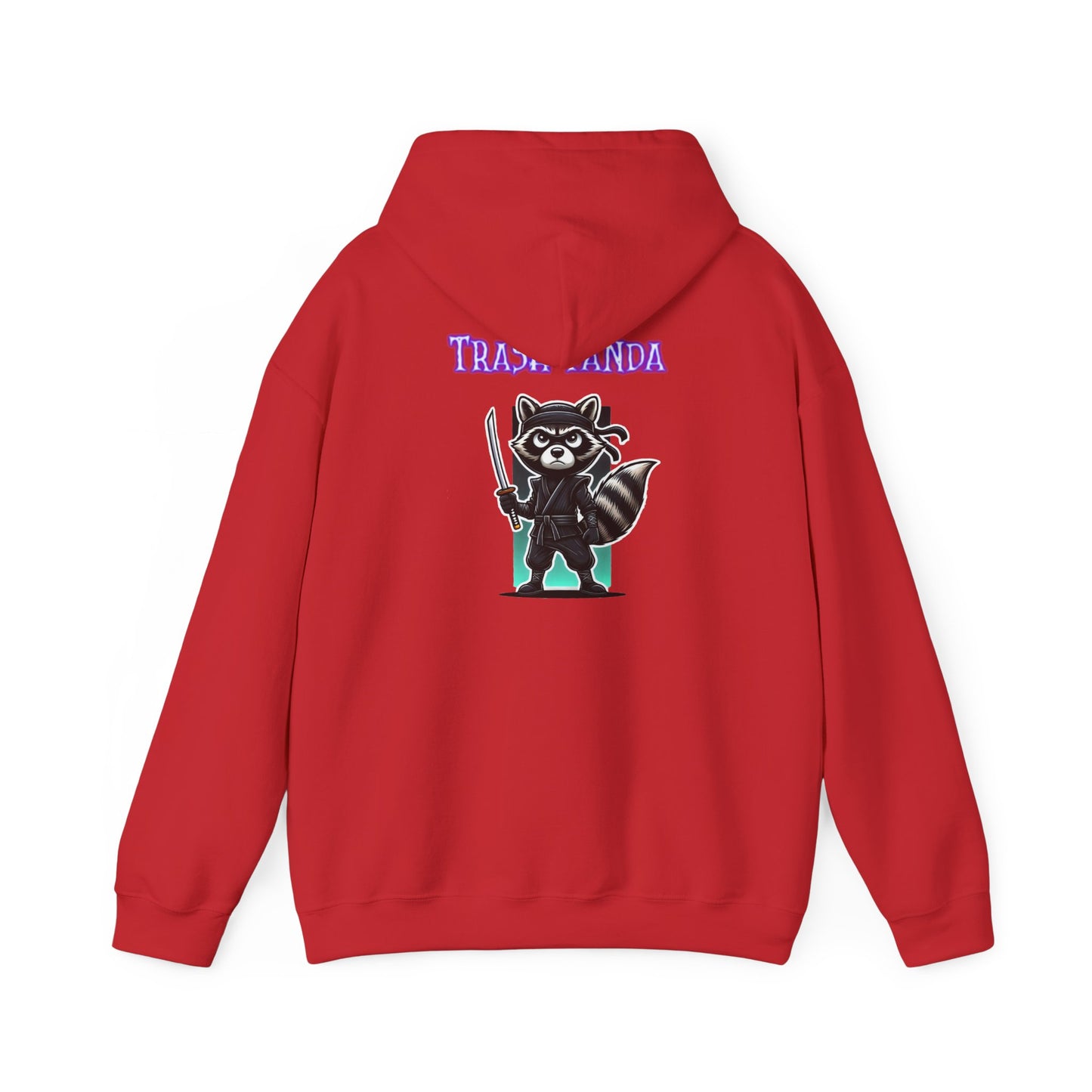 Raccoon Samurai Hoodie — "Trash Panda" Graphic Hooded Sweatshirt