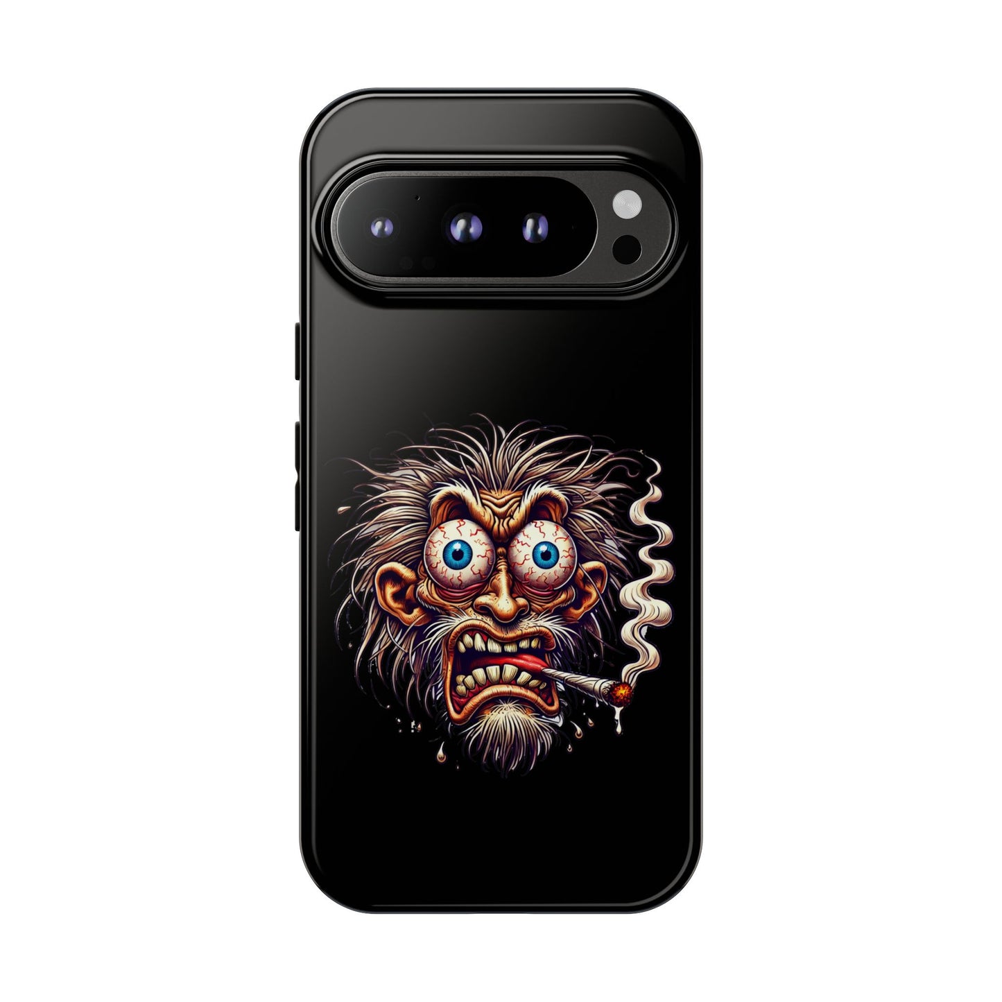 Phone Case — Wild Cartoon Monster Smoking Design