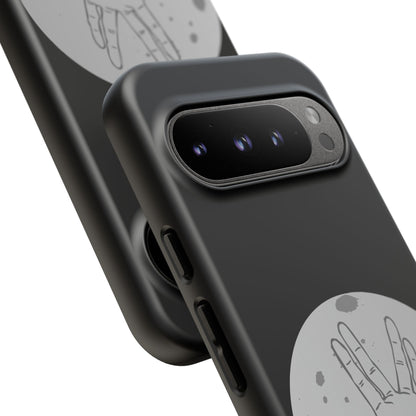Spock Live Long Phone Case — Vulcan Salute Moon Graphic