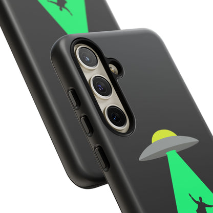 Phone Case — 'Beamed Up Before Rent Was Due' Alien Abduction Design