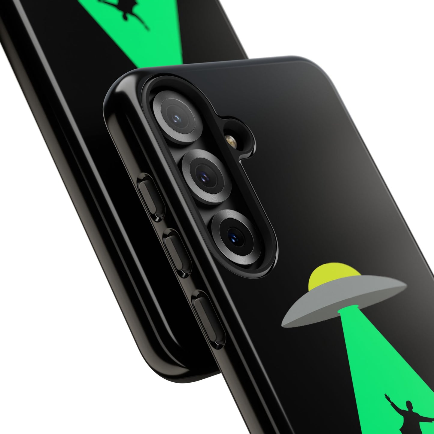 Phone Case — 'Beamed Up Before Rent Was Due' Alien Abduction Design