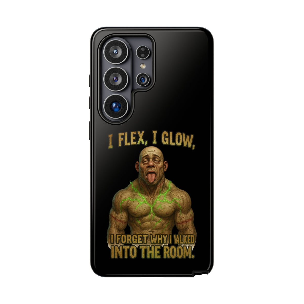Phone Case — I Flex, I Glow Funny Muscular Guy Phone Cover