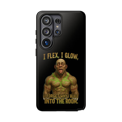 Phone Case — I Flex, I Glow Funny Muscular Guy Phone Cover