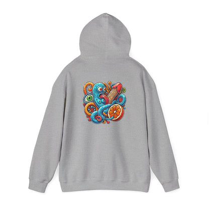 Octopus Colorful Graphic Hoodie – Vibrant Sea Creature Back Print
