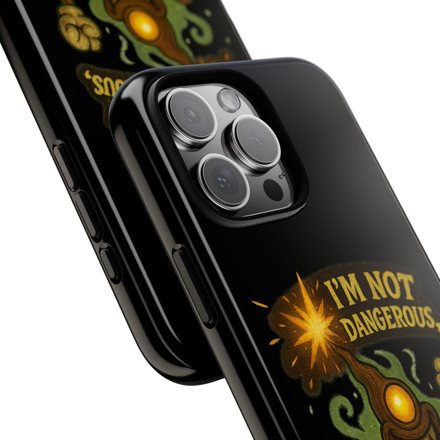 Phone Case — “I’m Not Dangerous, I’m Expressive” Monster Protective Case