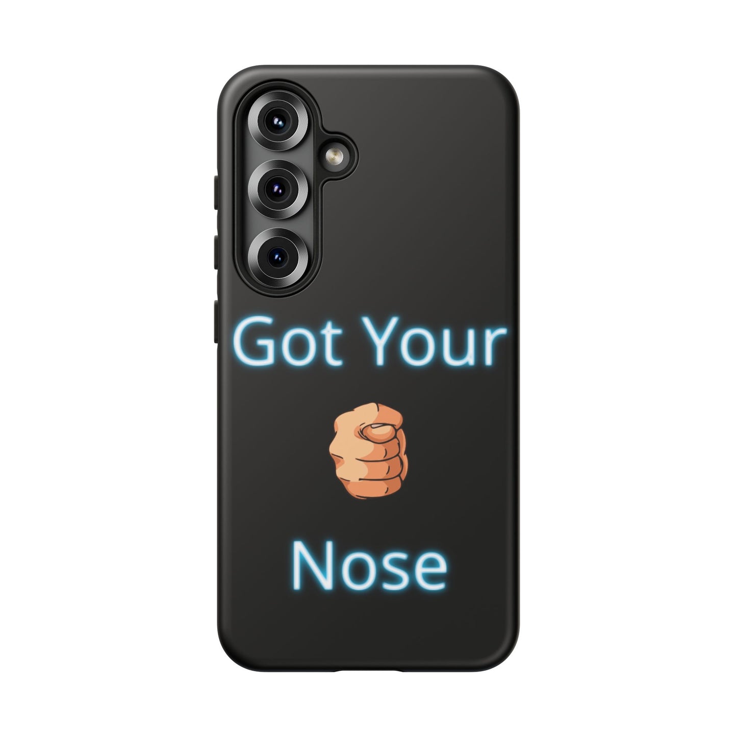 Got Your Nose Phone Case — Funny Neon Fist Design