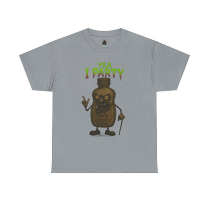 Yea I Party – Deranged Baby Oil Horror Cartoon T-Shirt