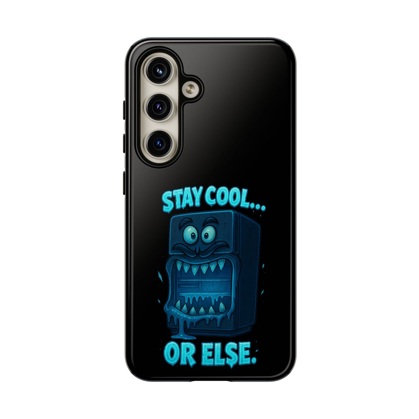 Stay Cool... Or Else. Phone Case — Neon Monster Protective iPhone Cover