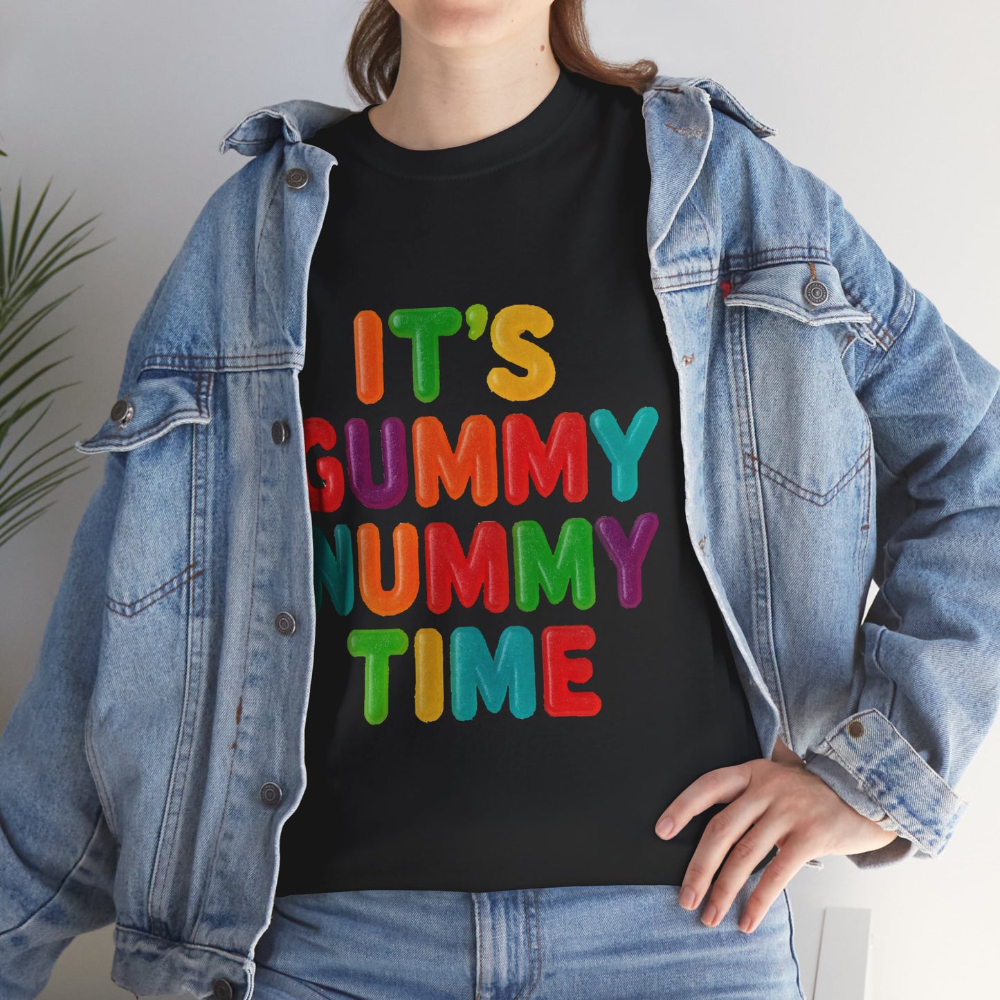 It’s Gummy Nummy Time T-Shirt | Colorful Retro Candy Typography