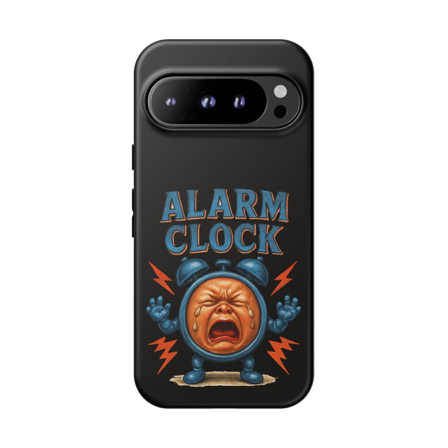 Phone Case — "Alarm Clock" Retro Screaming Clock Protective Cover