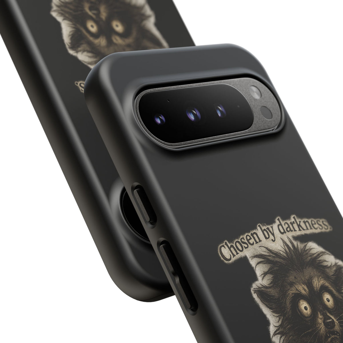 Phone Case - "Chosen by Darkness (Or Maybe Just Rabies)" Cute Creepy Retro Creature Protective Case