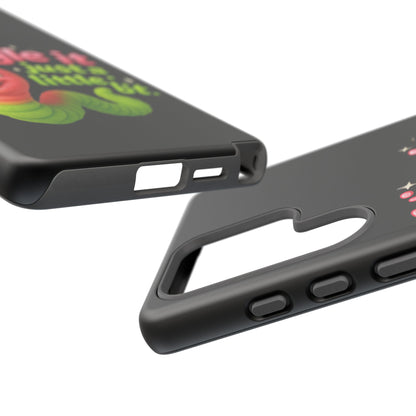 Wiggle It Worm Phone Case — Cute Pink & Green Cartoon iPhone Cover