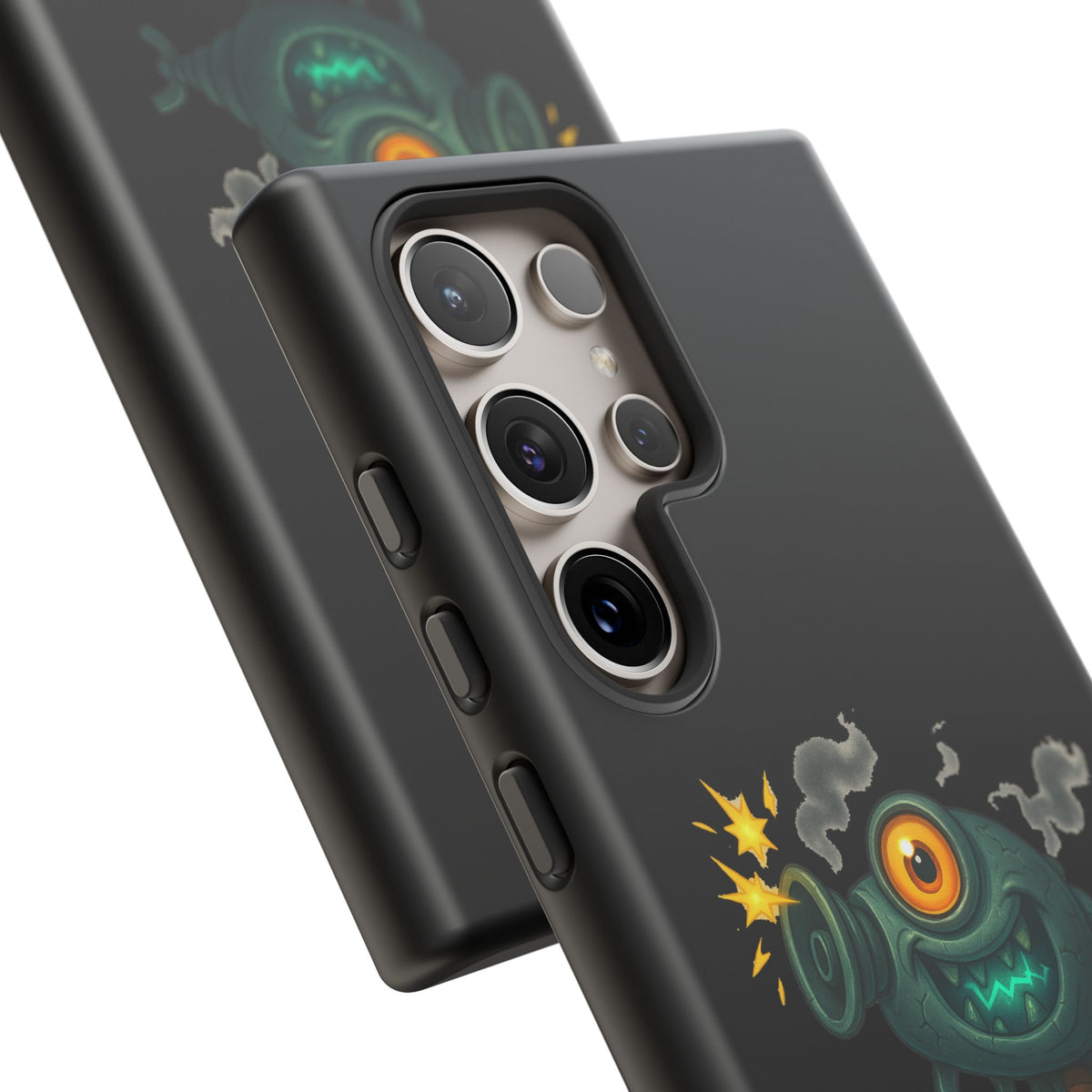 Phone Case — Cute Zombie Blaster Design with "I See You... And Now You're Toast"