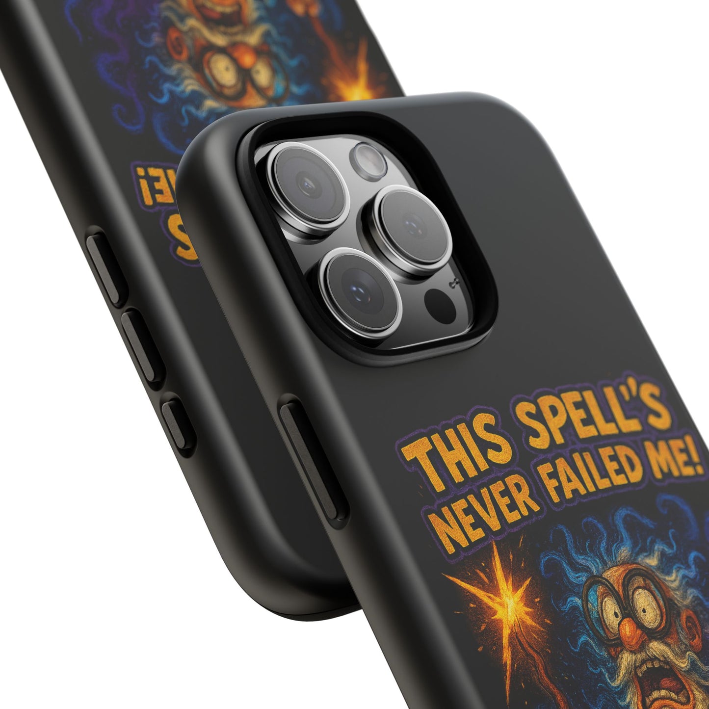 Wizard Phone Case — "This Spell's Never Failed Me!" Funny Magic Protective iPhone Cover