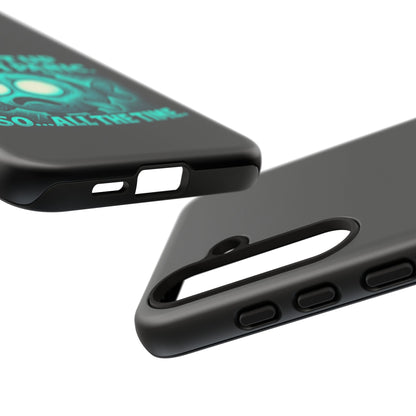 Phone Case — "I Light Up When I Panic" Glow Fish Anxiety Phone Case