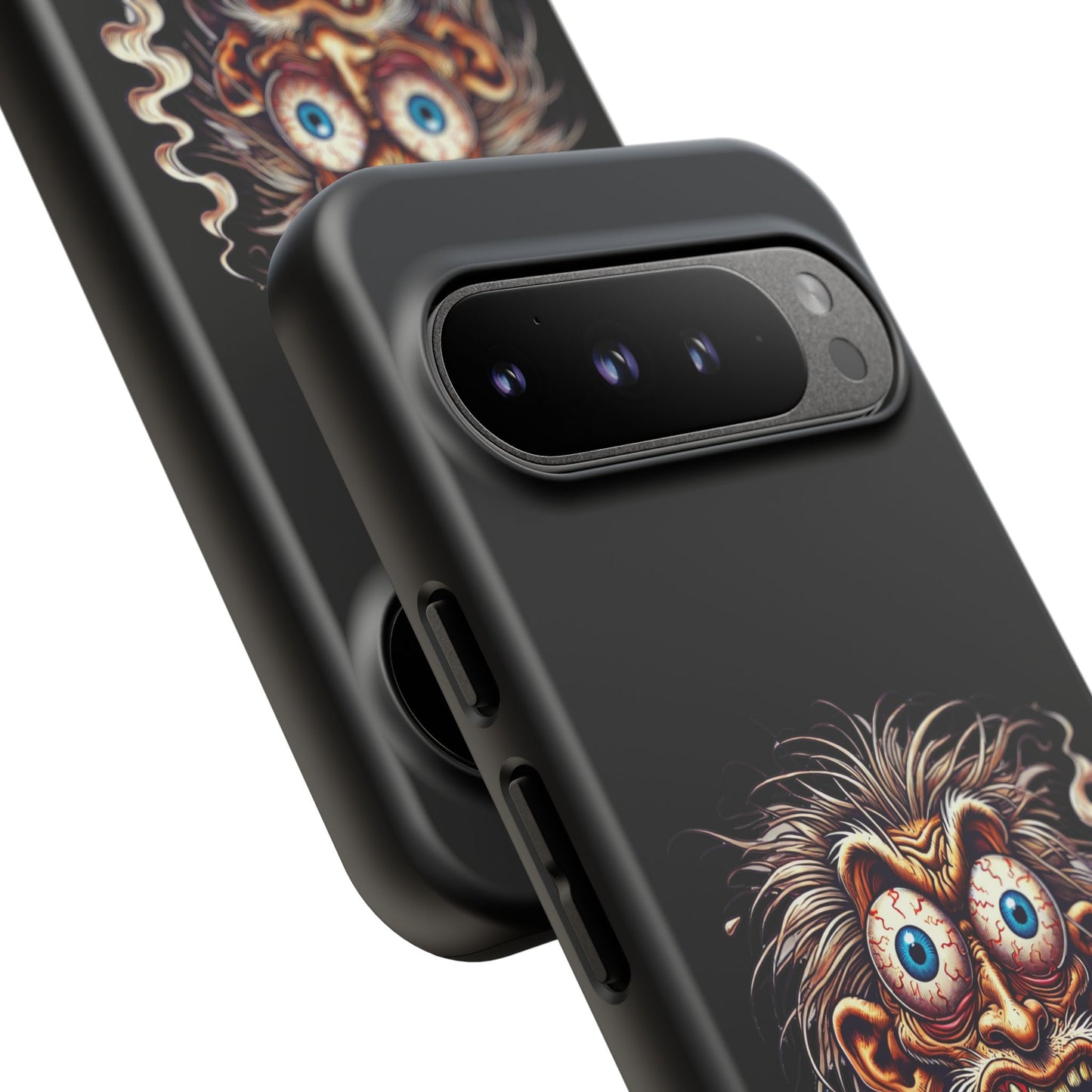 Phone Case — Wild Cartoon Monster Smoking Design