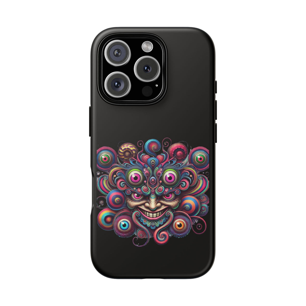 Psychedelic Smiling Eye Cluster Phone Case