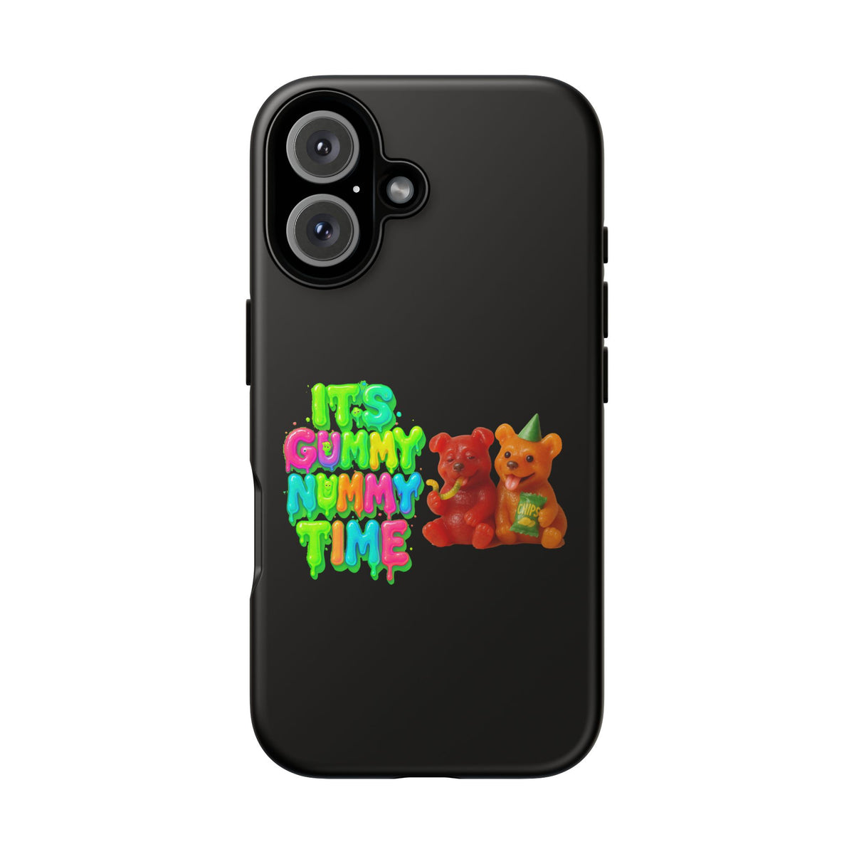 Phone Case — "It's Gummy Nummy Time" Colorful Gummy Bear Protective Case