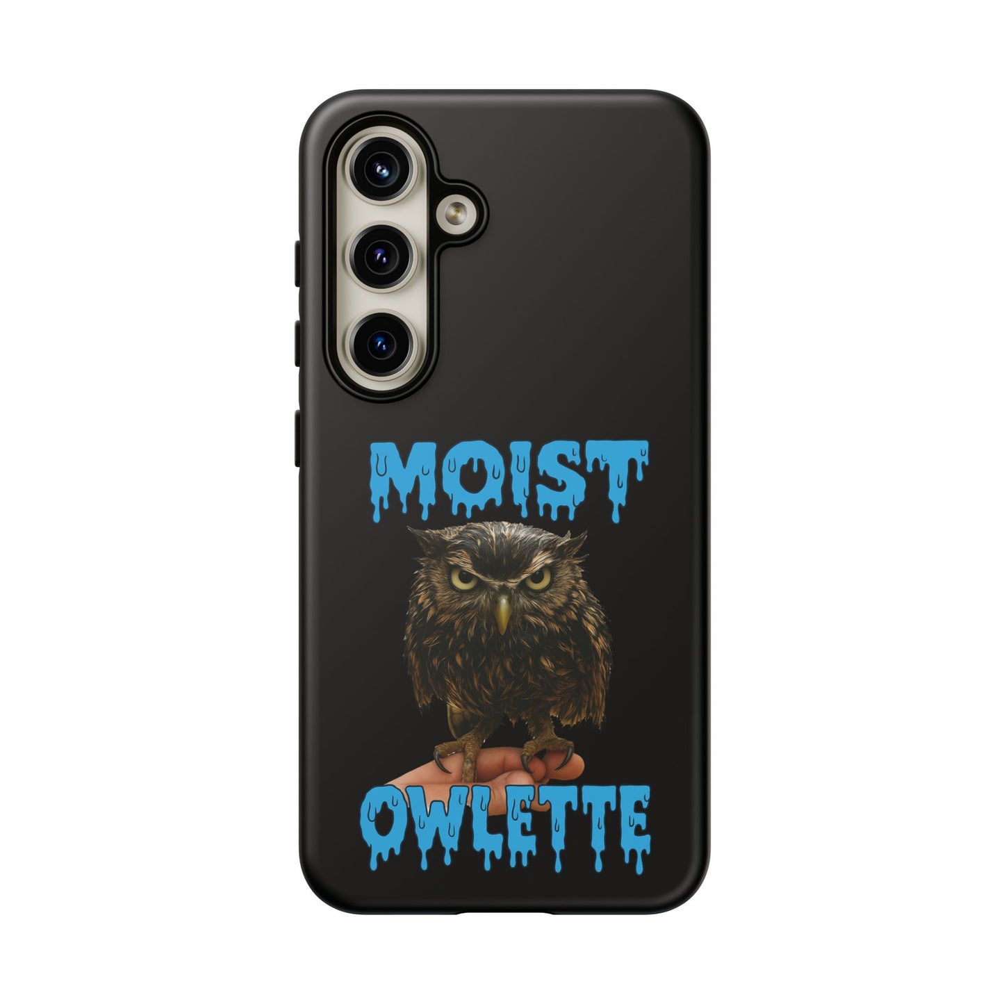 Moist Owlette Phone Case — Funny Owl Graphic Protective Case