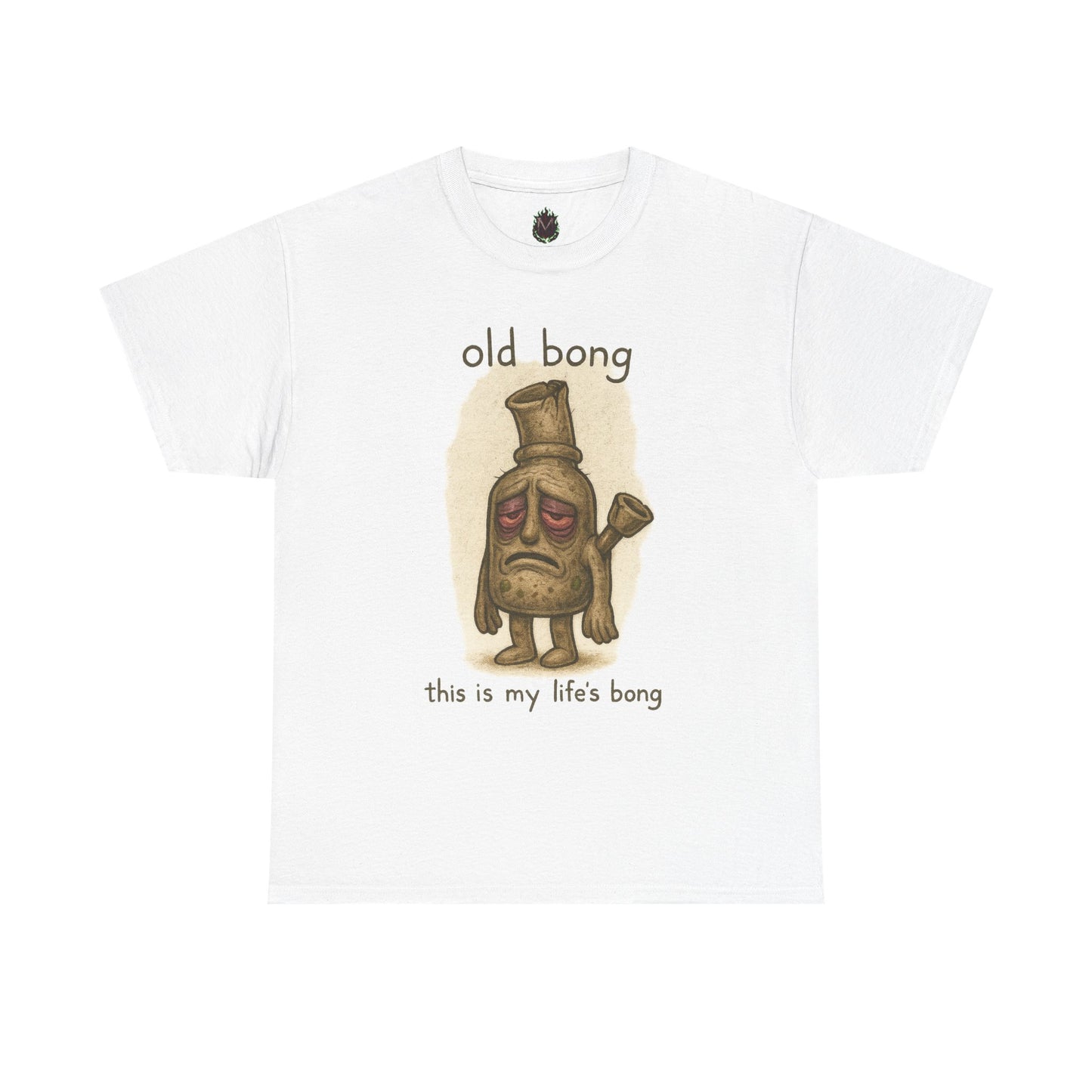 Old Bong illustration T-Shirt | 'this is my life's bong' humorous art