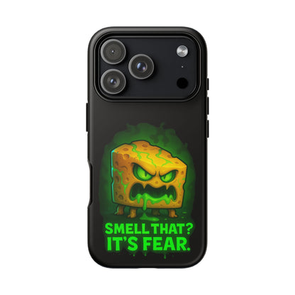 Phone Case — 'Smell That? It's Fear.' Spooky Cheese Monster Protective Case