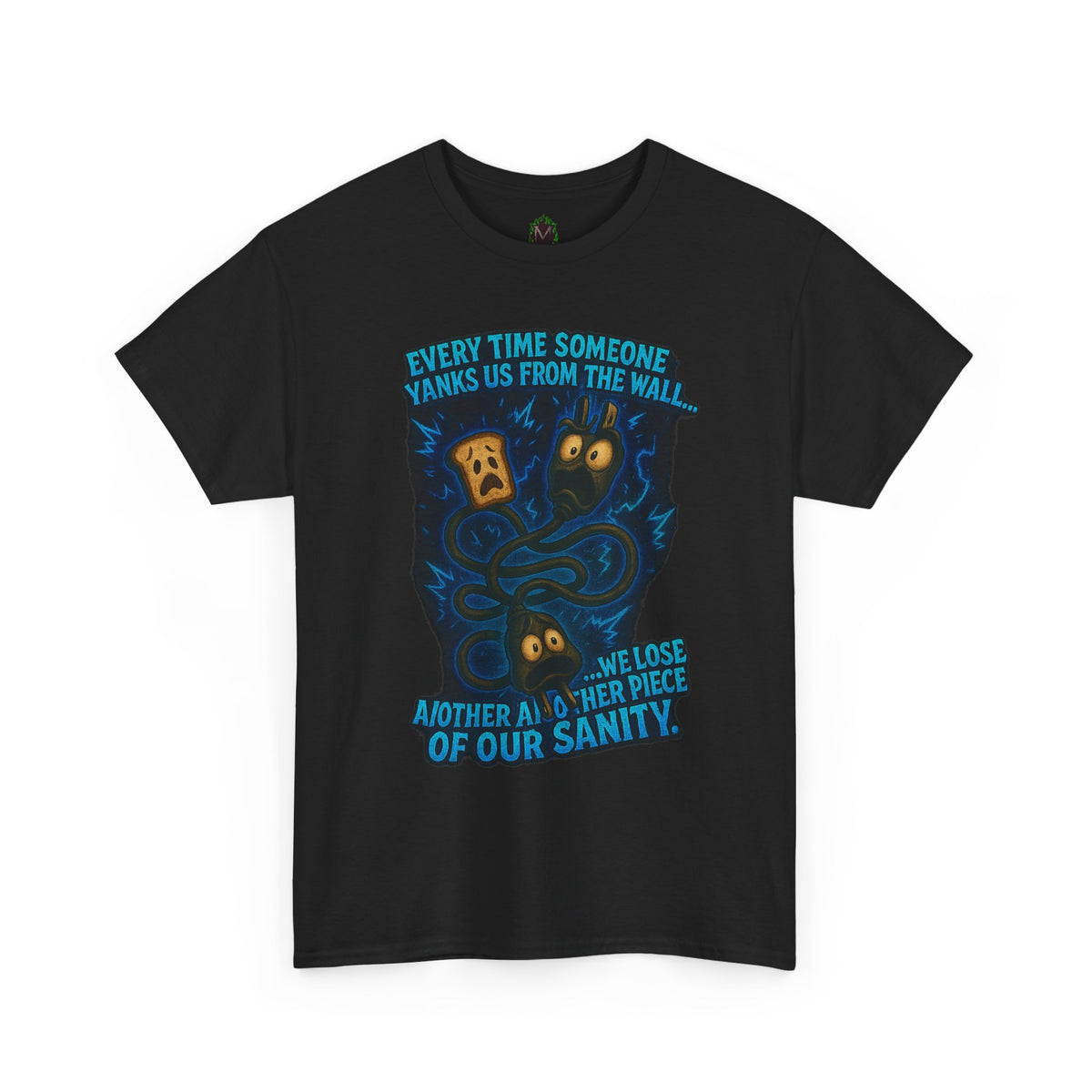 Lost Pieces of Sanity T-Shirt | Surreal Monster Wall Illustration
