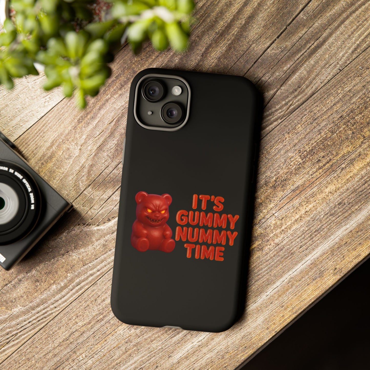 Phone Case — "It's Gummy Nummy Time" Red Gummy Bear Protective Case