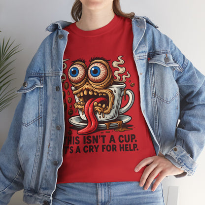 Cry for Help – Coffee Zombie Tee