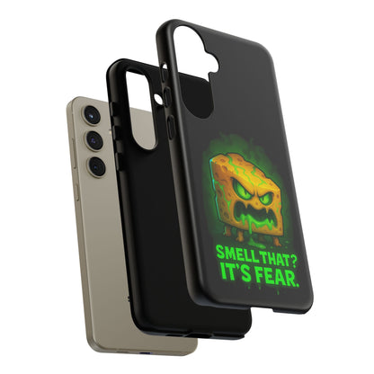 Phone Case — 'Smell That? It's Fear.' Spooky Cheese Monster Protective Case