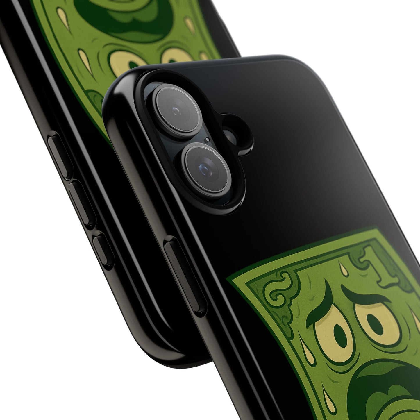 Phone Case — Funny Traumatized Dollar Bill Design ("I'm not dirty, I'm just traumatized")